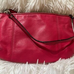 Coach Pink Leather Clutch Wristlet